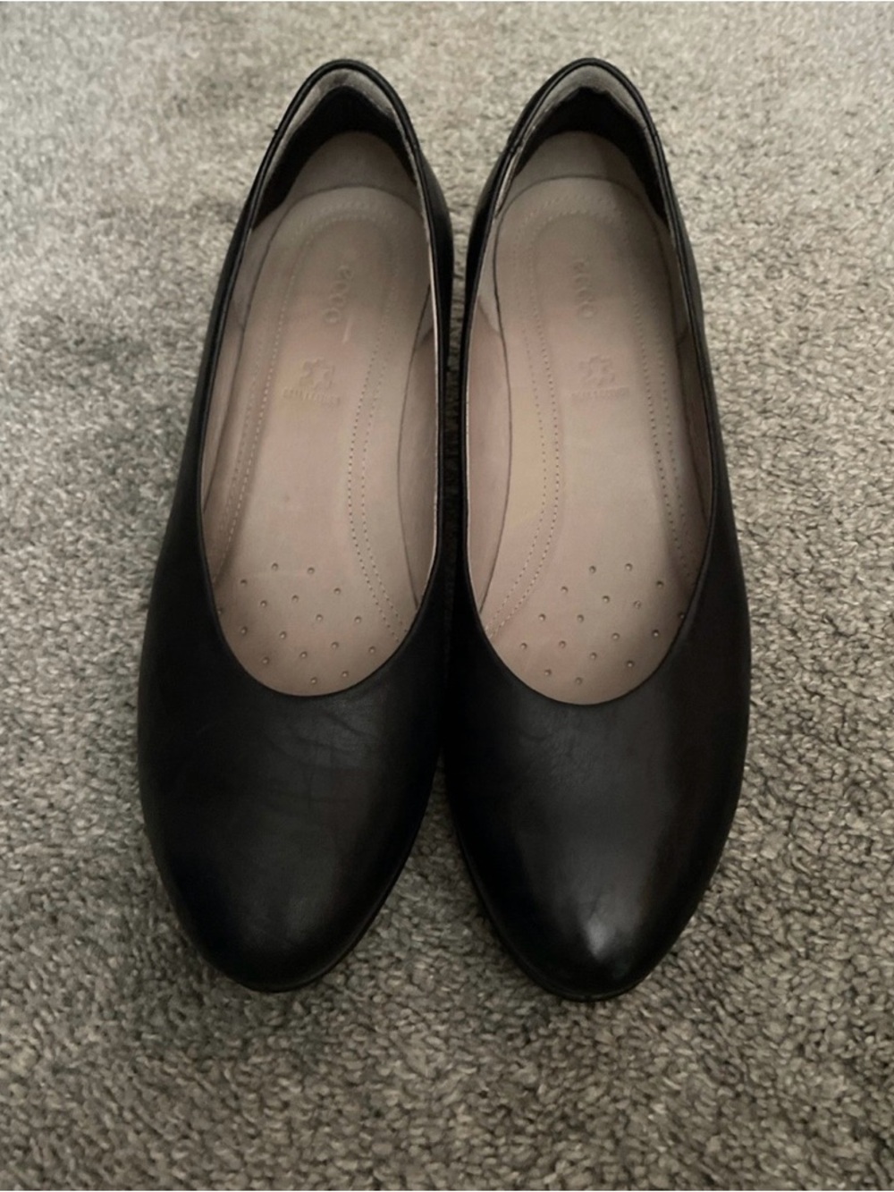 Black Women's Ecco Leather low heels